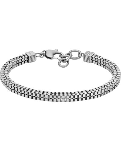 Fossil Stainless Steel Chain Bracelet - Metallic
