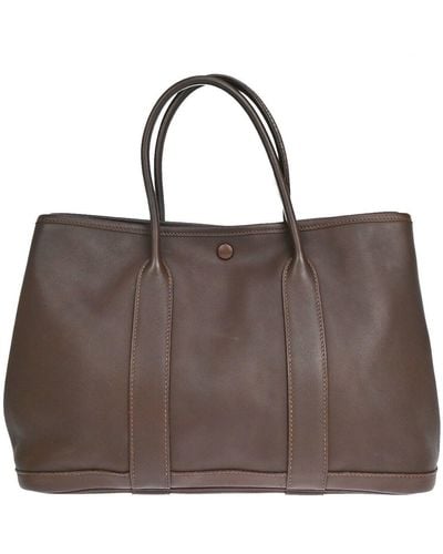 Hermès Garden Party Leather Tote Bag (pre-owned) - Brown
