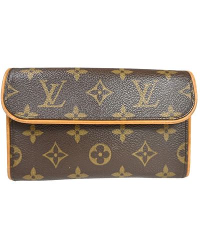 Louis Vuitton Pochette Florentine Canvas Clutch Bag (pre-owned) - Metallic