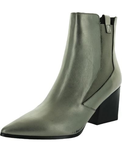 Kendall + Kylie Finigan-bootie Faux Leather Pointed Toe Chelsea Boots - Green