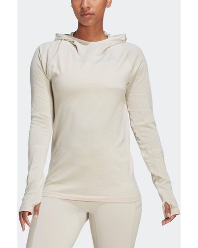 adidas X-city Running Knit Long Sleeve Sweatshirt - Gray