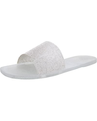 Vince Camuto Jaquell Jelly Embellished Slide Sandals - White