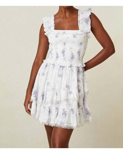 LoveShackFancy Aline Mini Dress - White