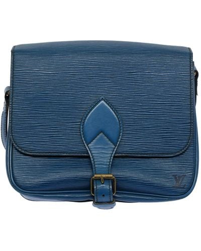 Louis Vuitton Cartouchière Leather Shoulder Bag (pre-owned) - Blue