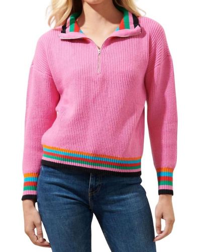 Sugarlips Marriott Stripe Sweater - Pink