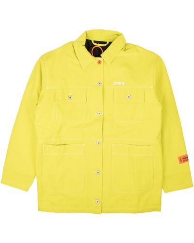 Heron Preston Canavs Worker Logo Jacket - Yellow