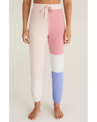Z Supply Color Block jogger - Pink