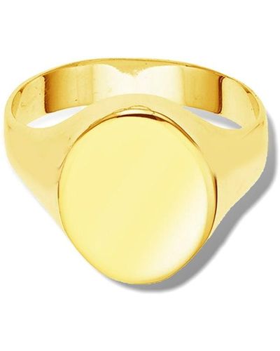 The Lovery Oval Signet Ring - Yellow