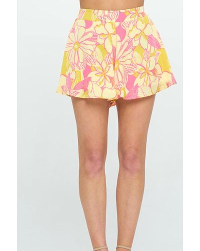 Adrienne Totally Turks Swing Shorts - Yellow