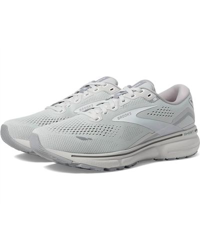 Brooks Ghost 15 Running Shoes Wide Width ( D Width ) - Gray