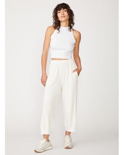 Stateside Luxe Thermal Wide Leg Pull-on Pant - White