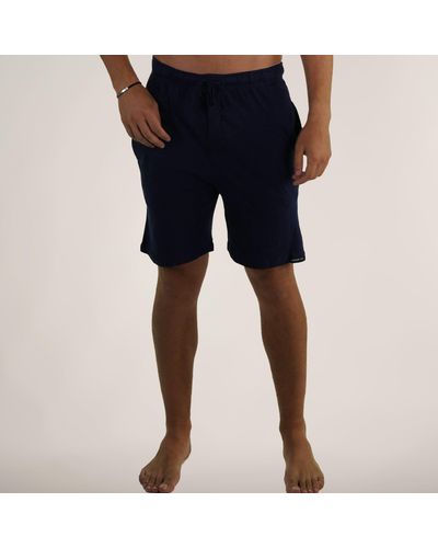 Members Only Jersey Sleep Shorts - Blue