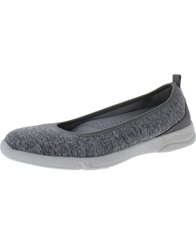 Dearfoams Easy Foam Ballet Knit Lifestyle Casual And Fashion Sneakers - Gray