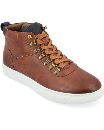 Vance Co. Ortiz Lace-up High Top Sneaker - Brown
