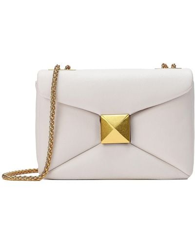 Tiffany & Fred Smooth Nappa Leather Shoulder Bag - White