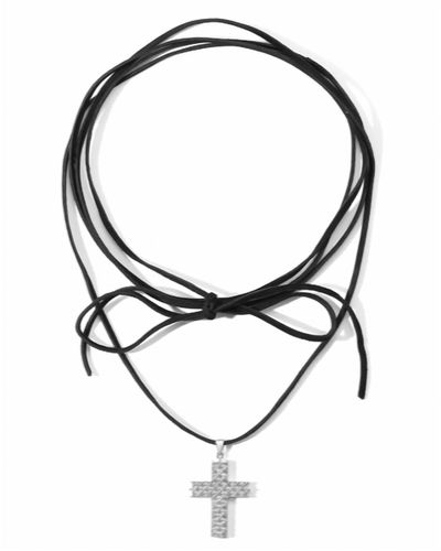 Vanessa Mooney The Candace Cross Choker - Black