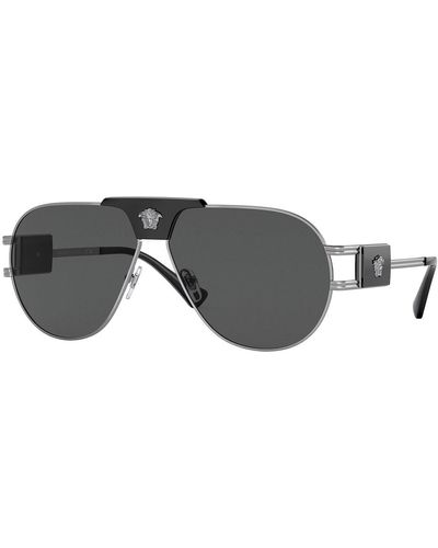 Versace 63mm Sunglasses - Black