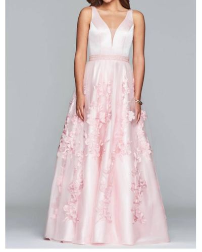 Faviana Long Gown - Pink