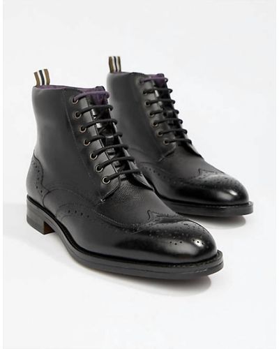 Ted Baker Twrens Brogue Boots - Black