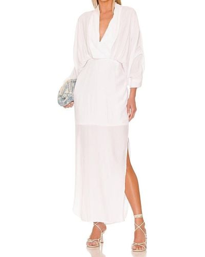 SWF Plunge Dress - White