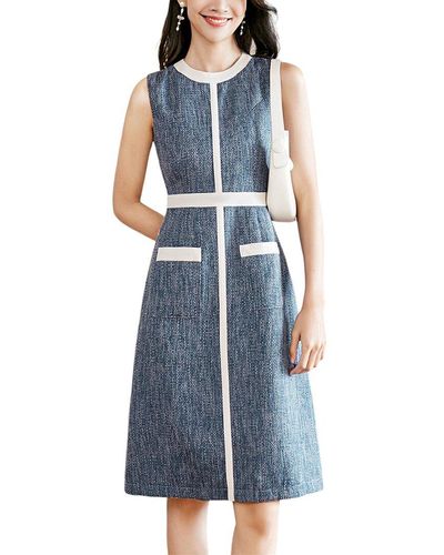 ONEBUYE Mini Dress - Blue