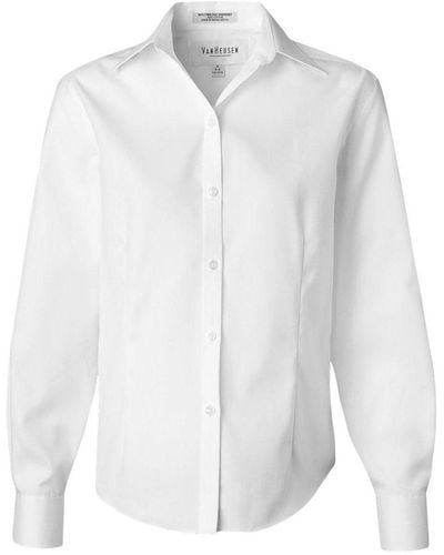 Van Heusen Non-iron Pinpoint Oxford Shirt - White