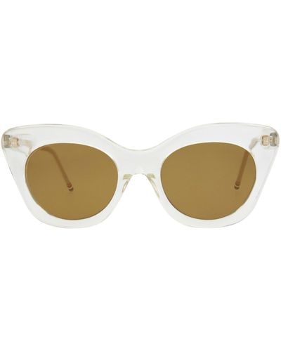 Thom Browne Cat Eye-frame Acetate Sunglasses - Natural