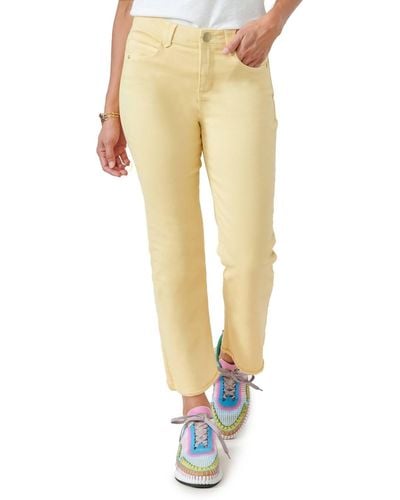 Democracy High Rise Cropped Itty Bitty Flare Jeans - Natural