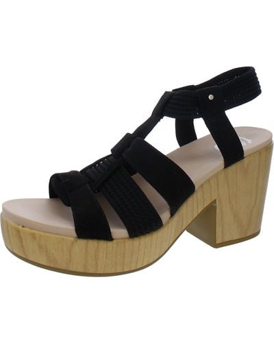 Madden Girl Blossom Platforms Ankle Strap Flat Sandals - Black