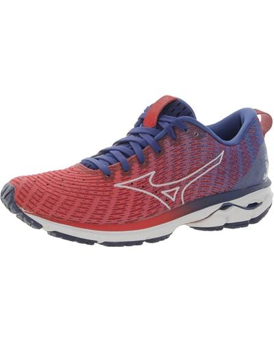 Mizuno Wave Rider 23 Fitness Workout Running Shoes - Red