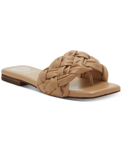 Vince Camuto Antonni Casual Braided Slide Sandals - Red