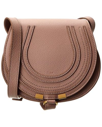 Chloé Small Leather Marcie Crossbody Bag Red ref.99949 - Joli Closet