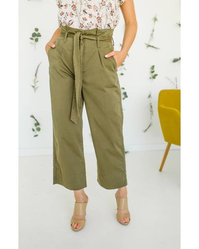 Kut From The Kloth Katie Paperbag Pant - Green