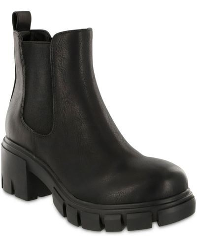 MIA Ivy Short Casual Ankle Boots - Black