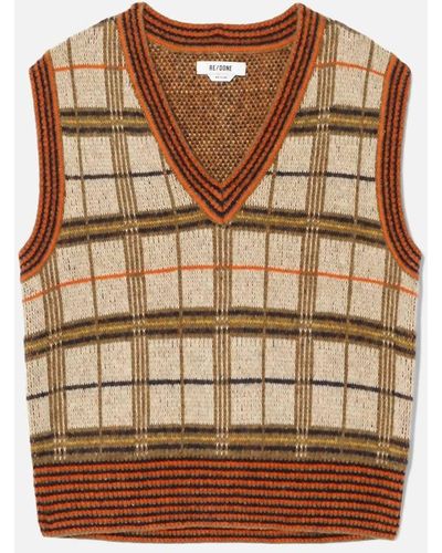 RE/DONE 60s Sweater Vest - Brown