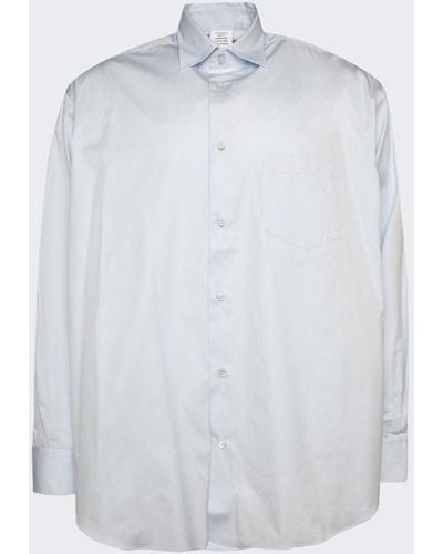 Vetements Logo Long Sleeve Shirt - White