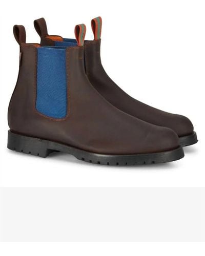 Penelope Chilvers Nelson Leather Boot - Blue