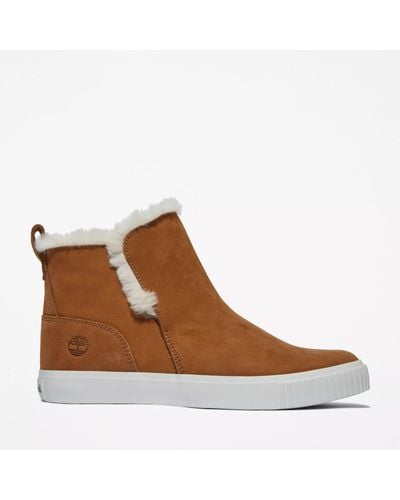 Timberland Skyla Bay Faux Fur Lined Pull-on Boot - Brown