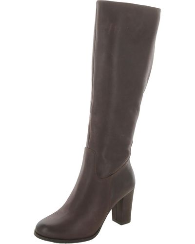 NYDJ Sabastin Tall Leather Knee-high Boots - Brown