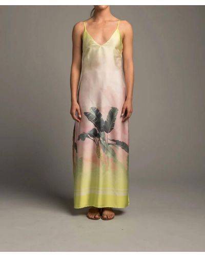 Le Superbe Calypso Slip Dress - Metallic