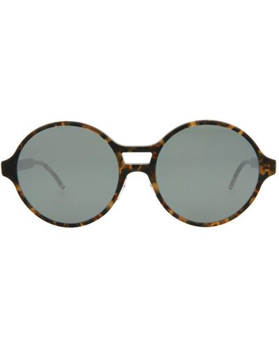 Thom Browne Oval-frame Acetate Sunglasses - Gray