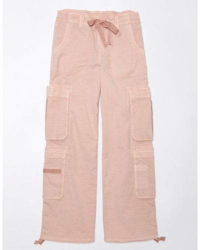 American Eagle Outfitters Ae Snappy Stretch Convertible baggy Cargo Pant - Pink