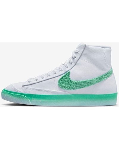 Nike Blazer Mid 77 Fj4547-100 Sneaker Us 7 Green Mid Top Nr6940