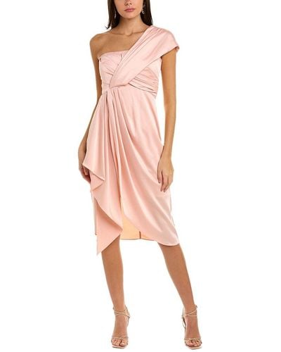 THEIA One-shoulder Cocktail Dress - Pink