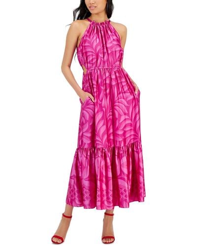 Taylor Cut-out Polyester Maxi Dress - Pink