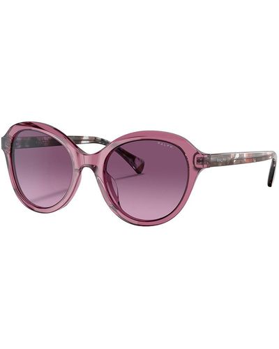 Ralph By Ralph Lauren Ra 5286u 60088h 52mm Round Sunglasses - Purple