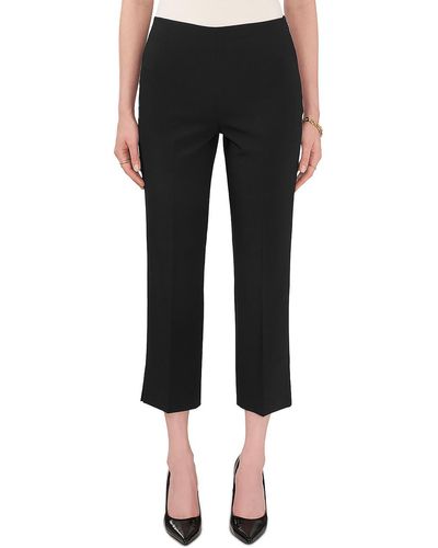 Vince Camuto Office Slim Fit Ankle Pants - Black