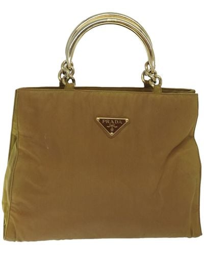 Prada Saffiano Synthetic Handbag (pre-owned) - Green