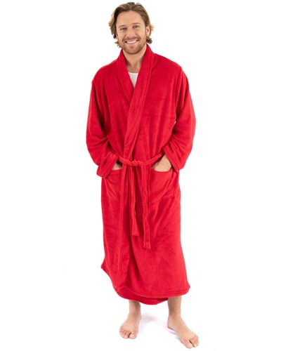 Leveret Fleece Robe - Red
