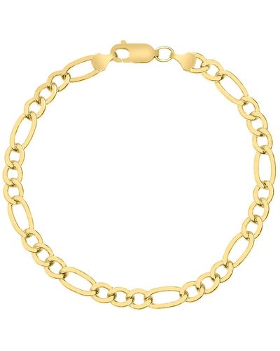 Monary 14k Gold Filled 6mm Figaro Bracelet - Metallic